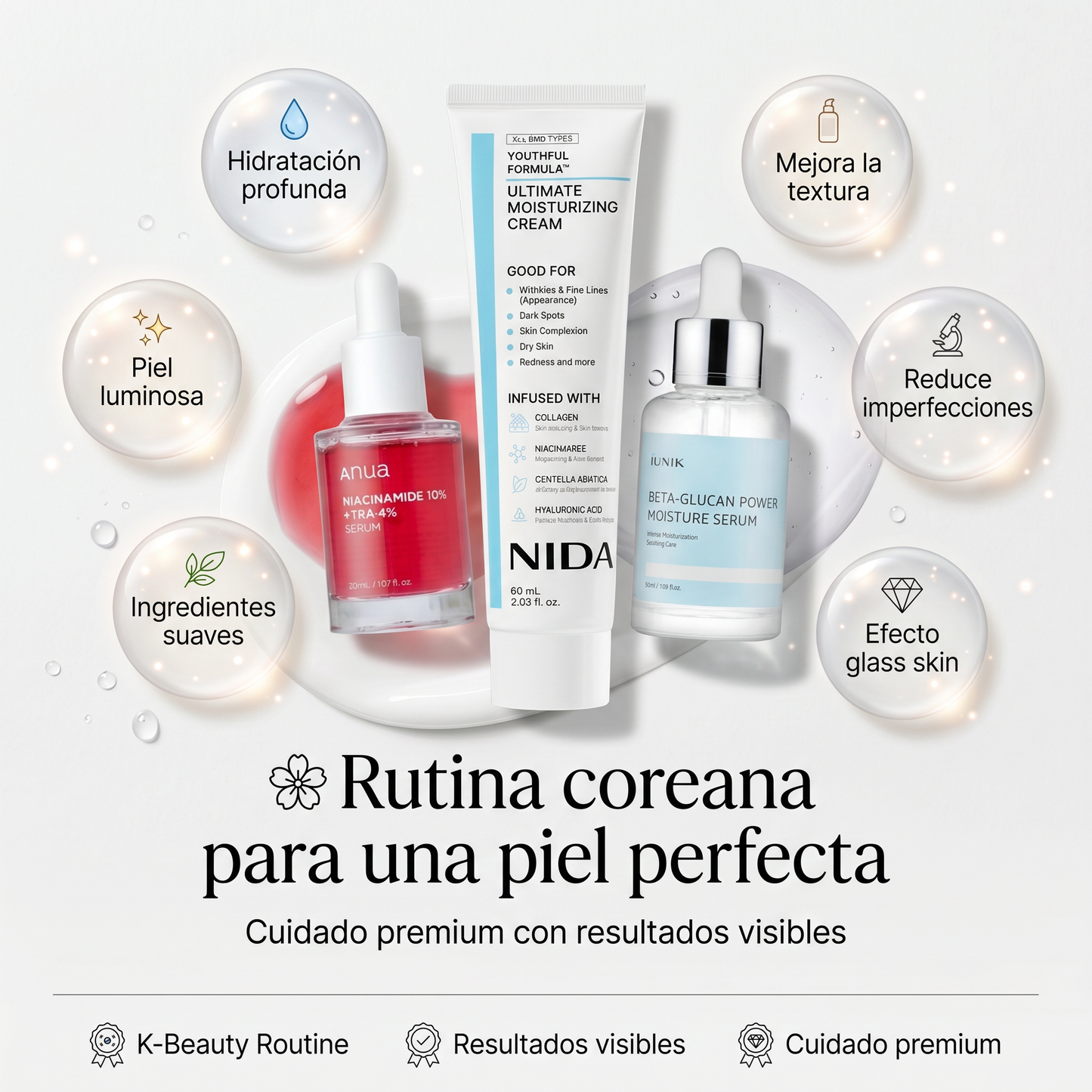 PACK COREANO - BETA GLUCANO, NIDA, ANUA