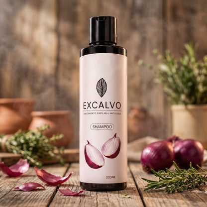 Excalvo - Shampoo de cebolla + Hair Growth
